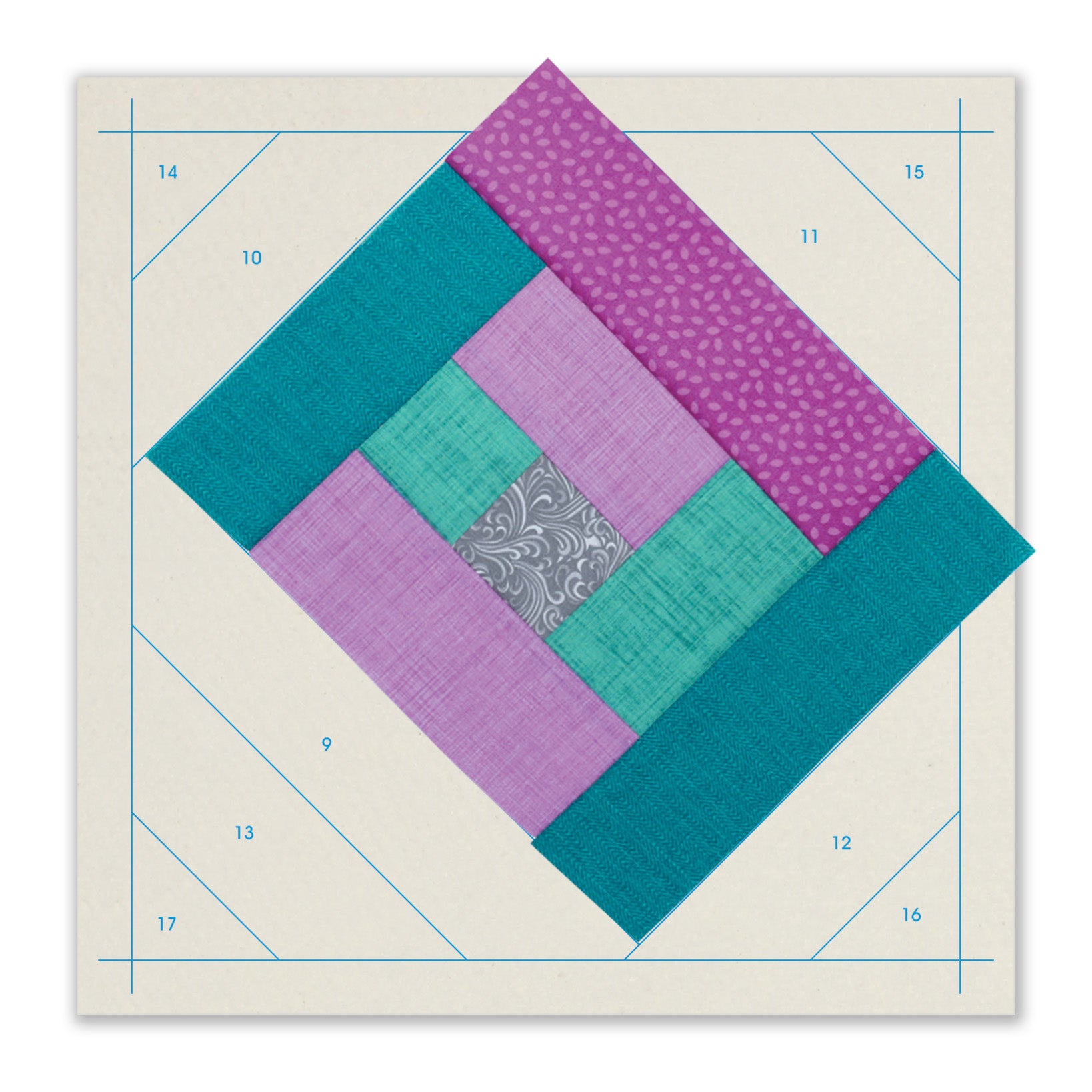 2023 June Tailor Collection-QAYG - London Labyrinth - 6 blocks/pack-Quilt As You Go Block Quilts