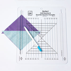 2023 June Tailor Collection-Half-Square & Quarter-Square Triangles Ruler