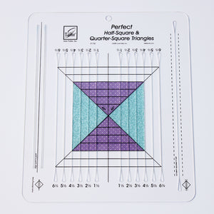 2023 June Tailor Collection-Half-Square & Quarter-Square Triangles Ruler