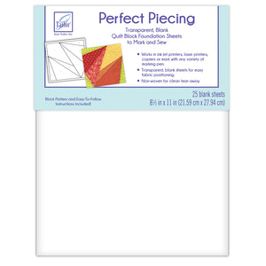 2023 June Tailor Collection-Perfect Piecing Quilt Block Foundation Sheets - 25-pack