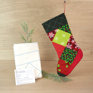 2023 June Tailor Collection-QAYG Holiday Square Stocking - 1/pack-Quilt As You Go Holiday