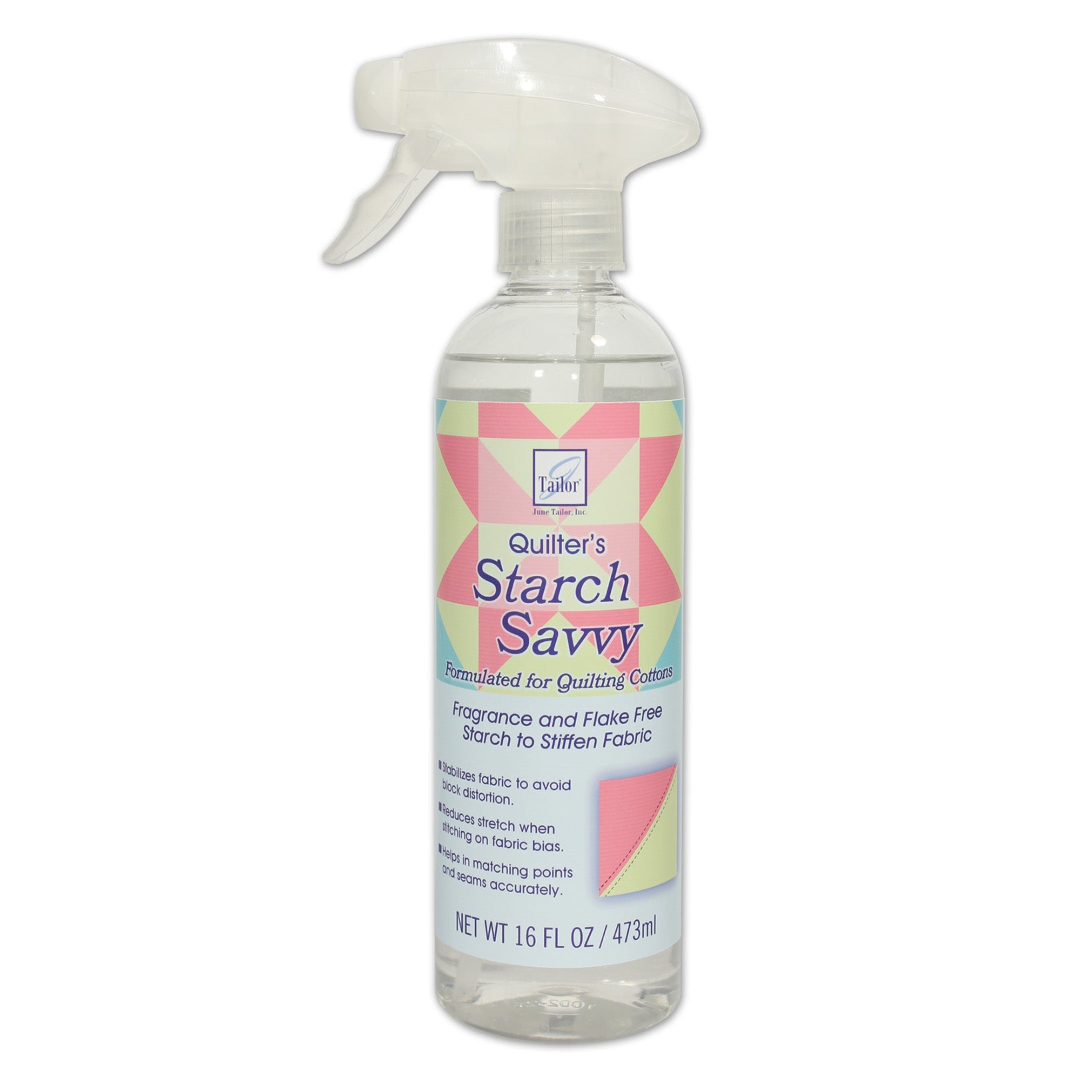 2023 June Tailor Collection-Starch Savvy, 16 ounce trigger spray bottle-Pressing Notions