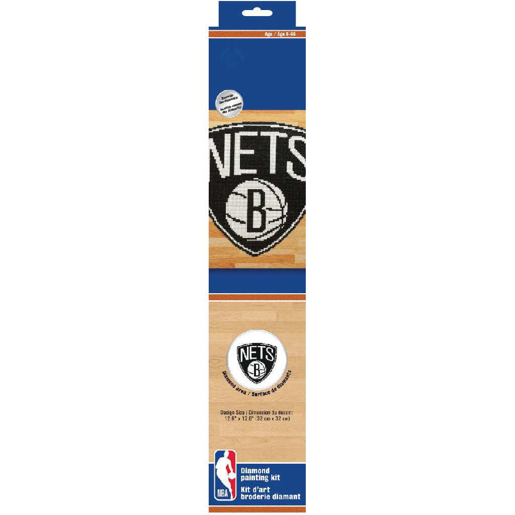 Officially Licensed Camelot Dots NBA Brooklyn Nets Diamond Painting Kit